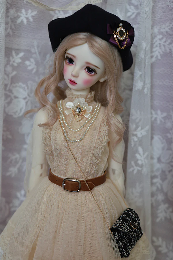 AK-339 Ivory mesh dress [Basic] | Preorder | OUTFIT - Image 6