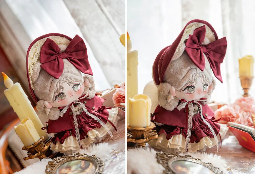 Antique cape dress(Wine) [Limited time] [PLUSHIE20] | Preorder | OUTFIT - Image 4