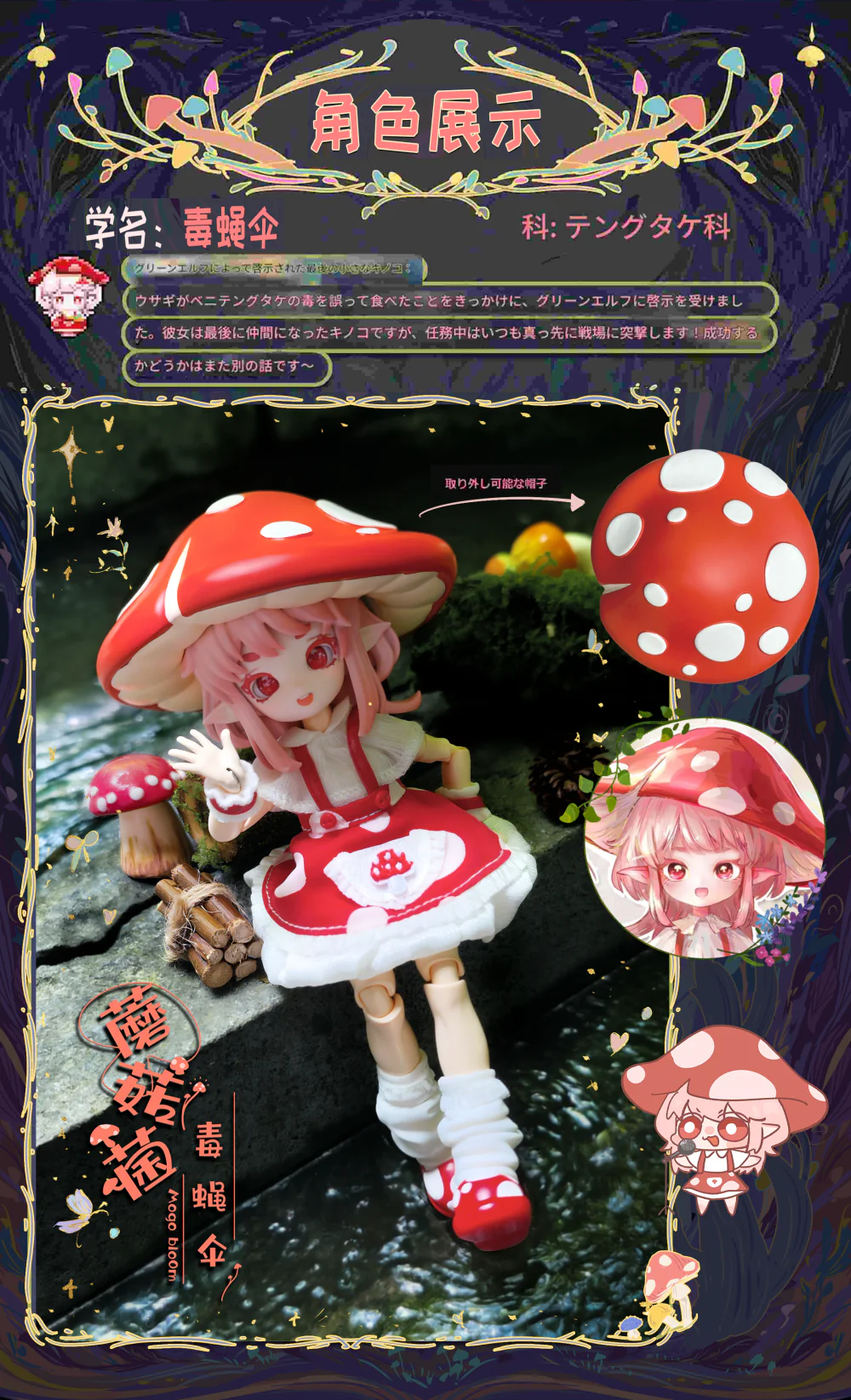 Kinoko Fungus ALL IN BOX [Limited Quantity] | Blind Doll | PREORDER | DOLL - Image 6
