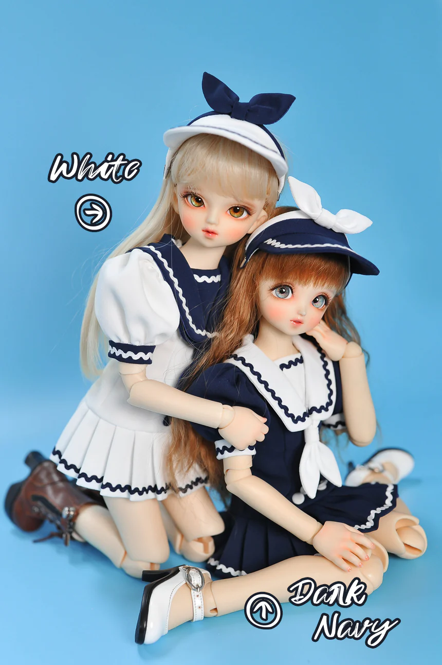 Marine Wave - MSD, MDD GIRL: White/8~9inch [Limited Quantity] | Preorder | OUTFIT - Image 10