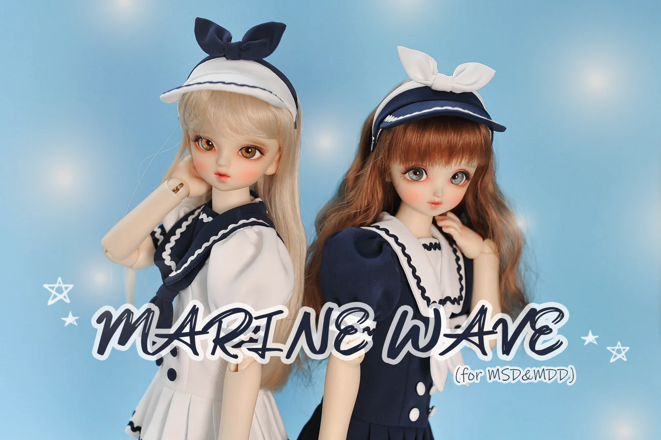Marine Wave - MSD, MDD GIRL: White/8~9inch [Limited Quantity] | Preorder | OUTFIT - Image 8