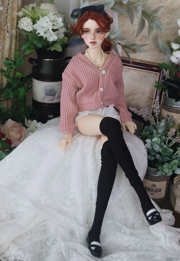 Overfit Cardigan (cropped) -Pink/ 65cm | Preorder | OUTFIT - Image 3