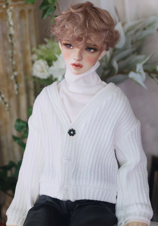 Overfit Cardigan (cropped) -White/ 70cm | Preorder | OUTFIT - Image 2