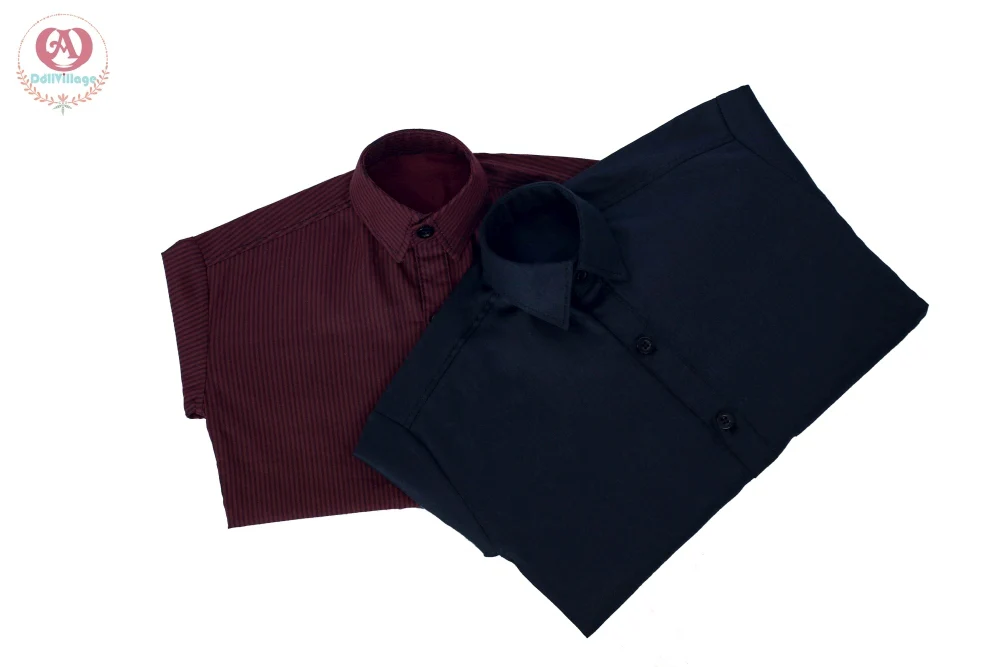 Pinstriped shirt［75］-Black Burgundy | Preorder | OUTFIT - Image 10