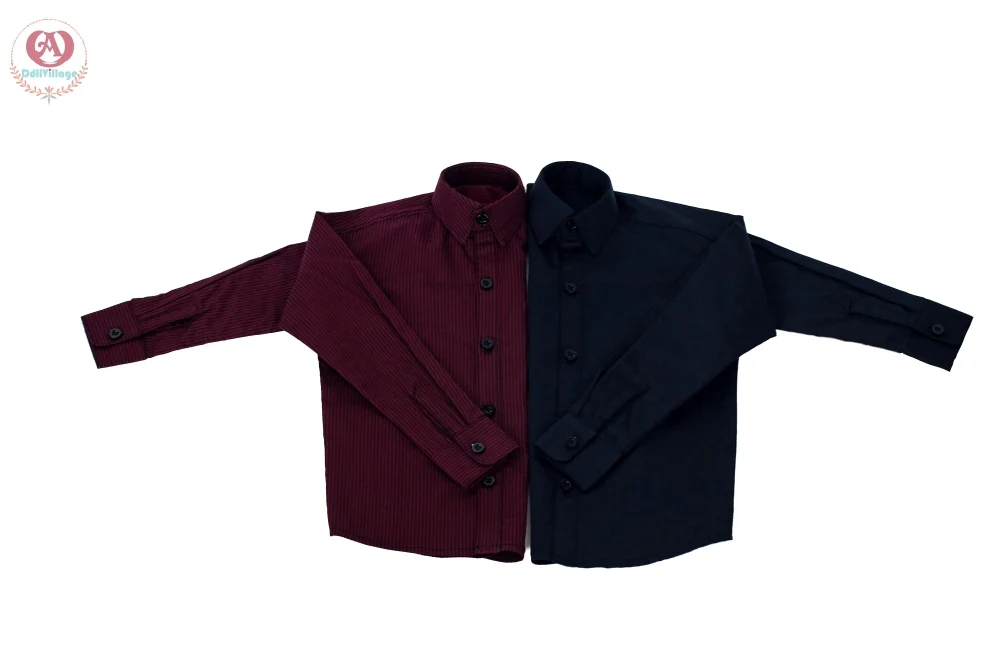 Pinstriped shirt［75］-Black Burgundy | Preorder | OUTFIT - Image 8