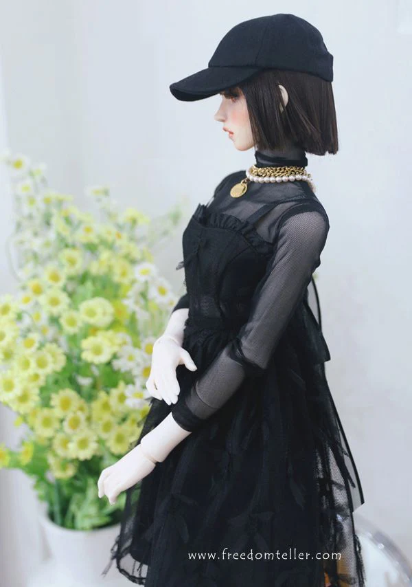 Ribbony (Mini Dress) Black +Hair Ribbon Off-White 58cm&64cm | Preorder | OUTFIT - Image 5