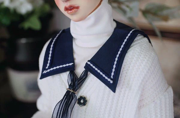 Sailor Collar Set -White/ 65cm | Preorder | OUTFIT - Image 4